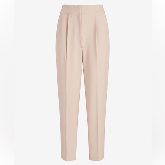Express High Waisted Pleated Ankle Pant - Picture 1 of 5